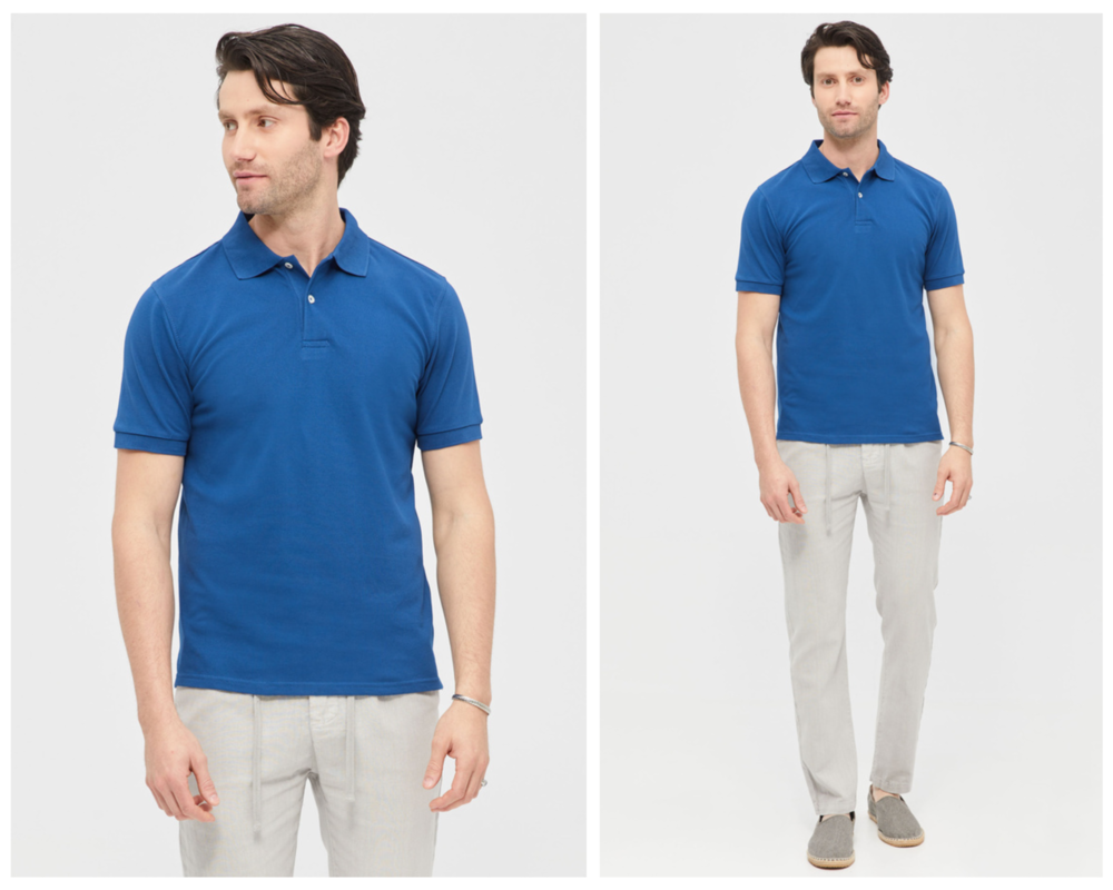 Blue Royal Polo Shirt In Slim Fit