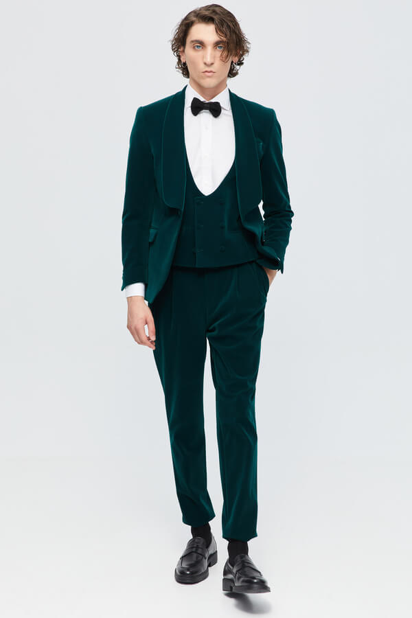 Σακάκι: Tuxedo Σε Πράσινο Βελούδο
