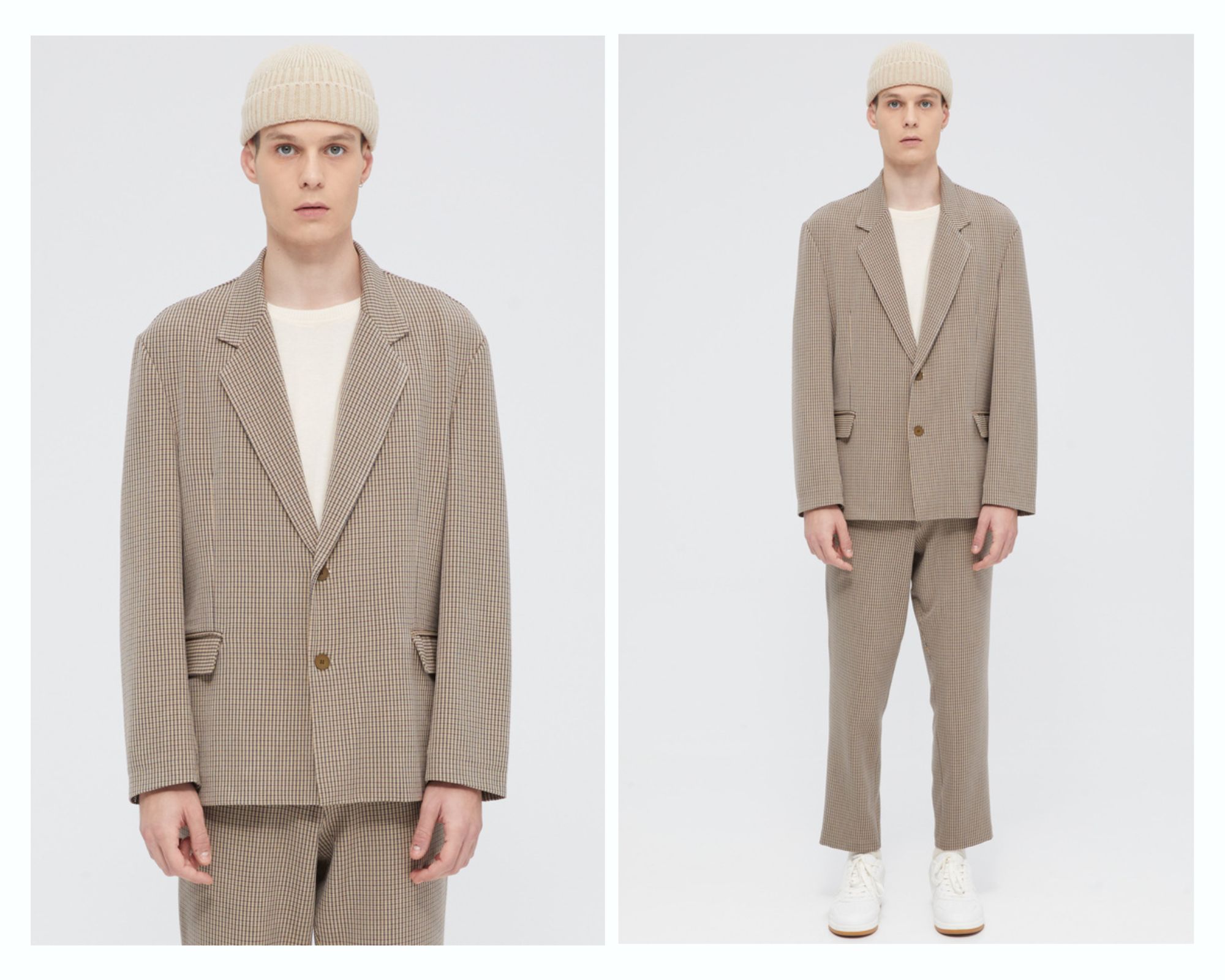 Twill Καρό Σε Boxy Γραμμή