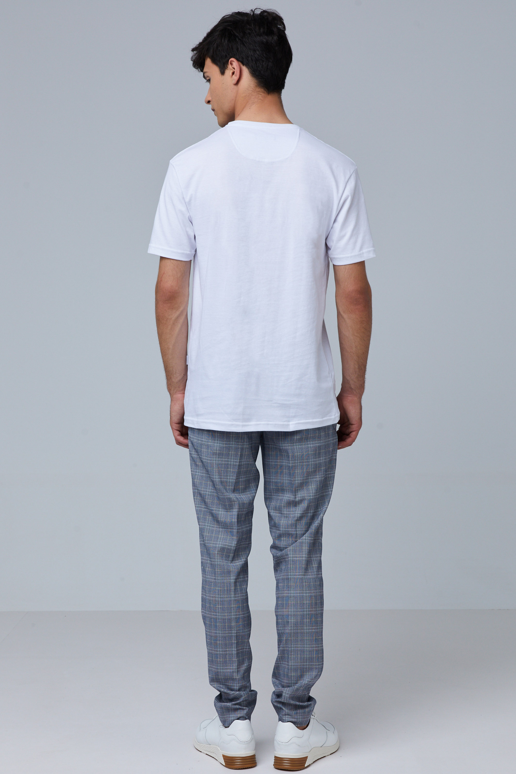 White T-shirt With Drop Shoulder In Regular Fit | Aristoteli Bitsiani
