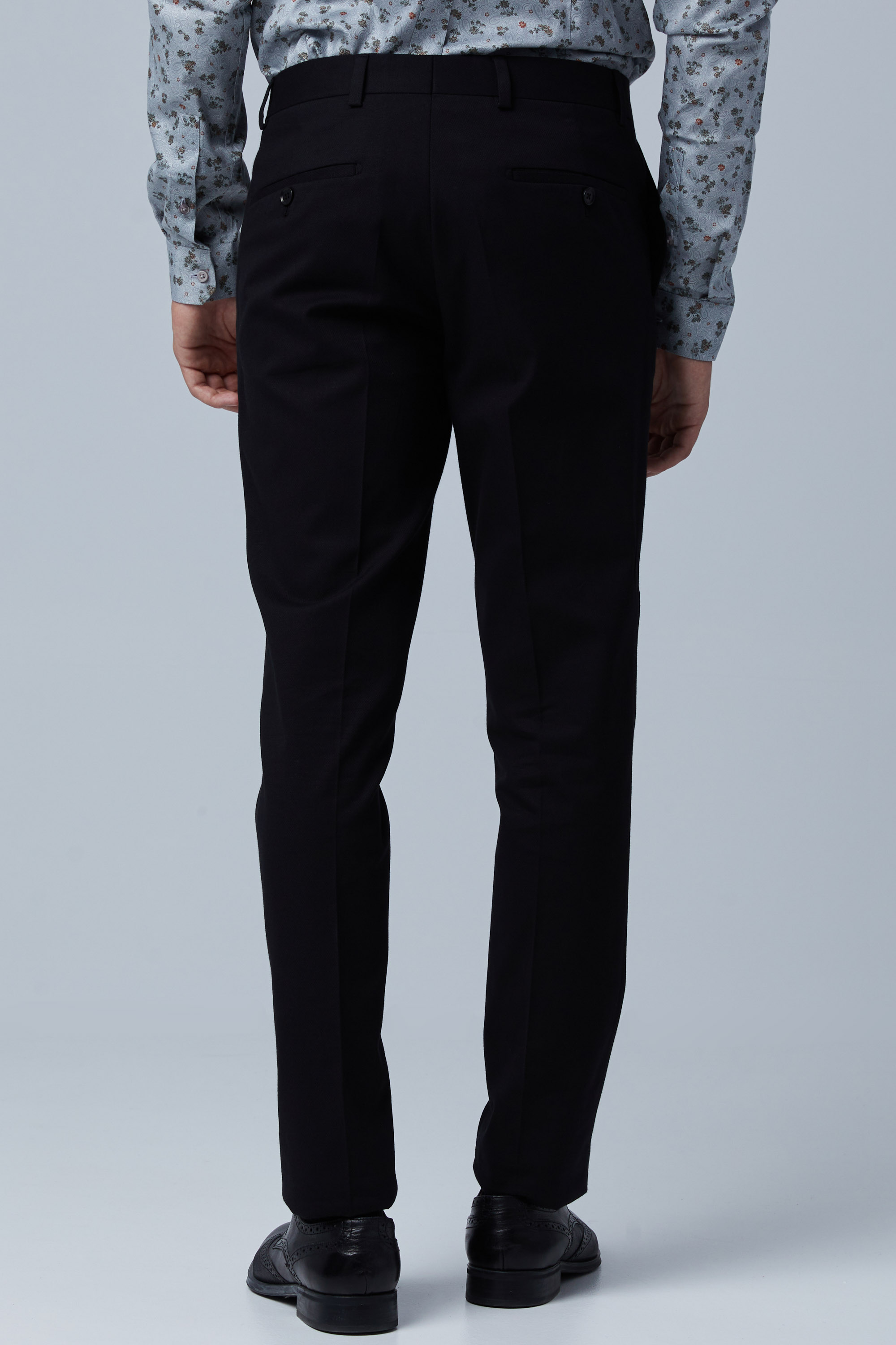 Textured Black Trousers In Slim Fit | Aristoteli Bitsiani