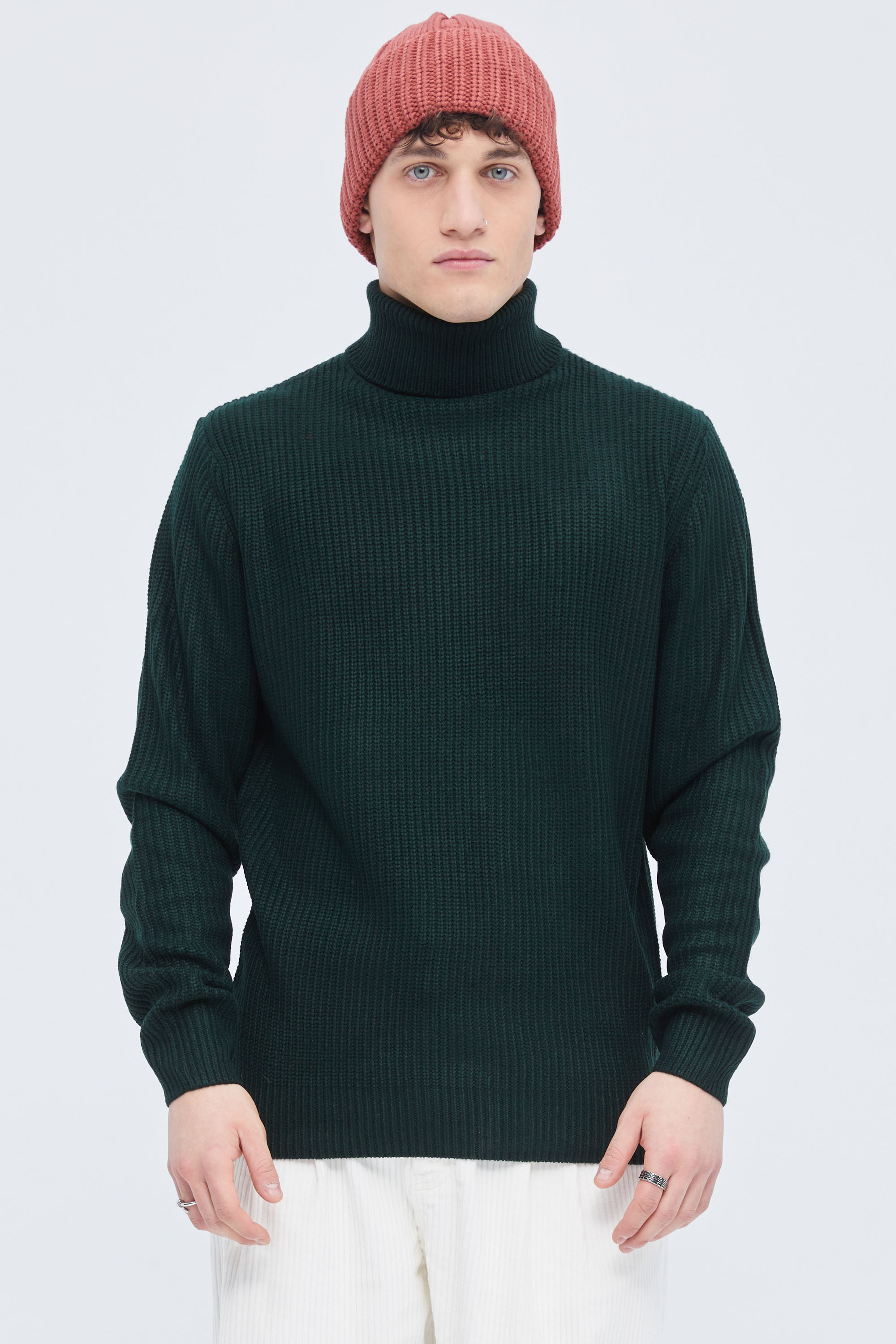 Turtle neck knitted jumper clearance