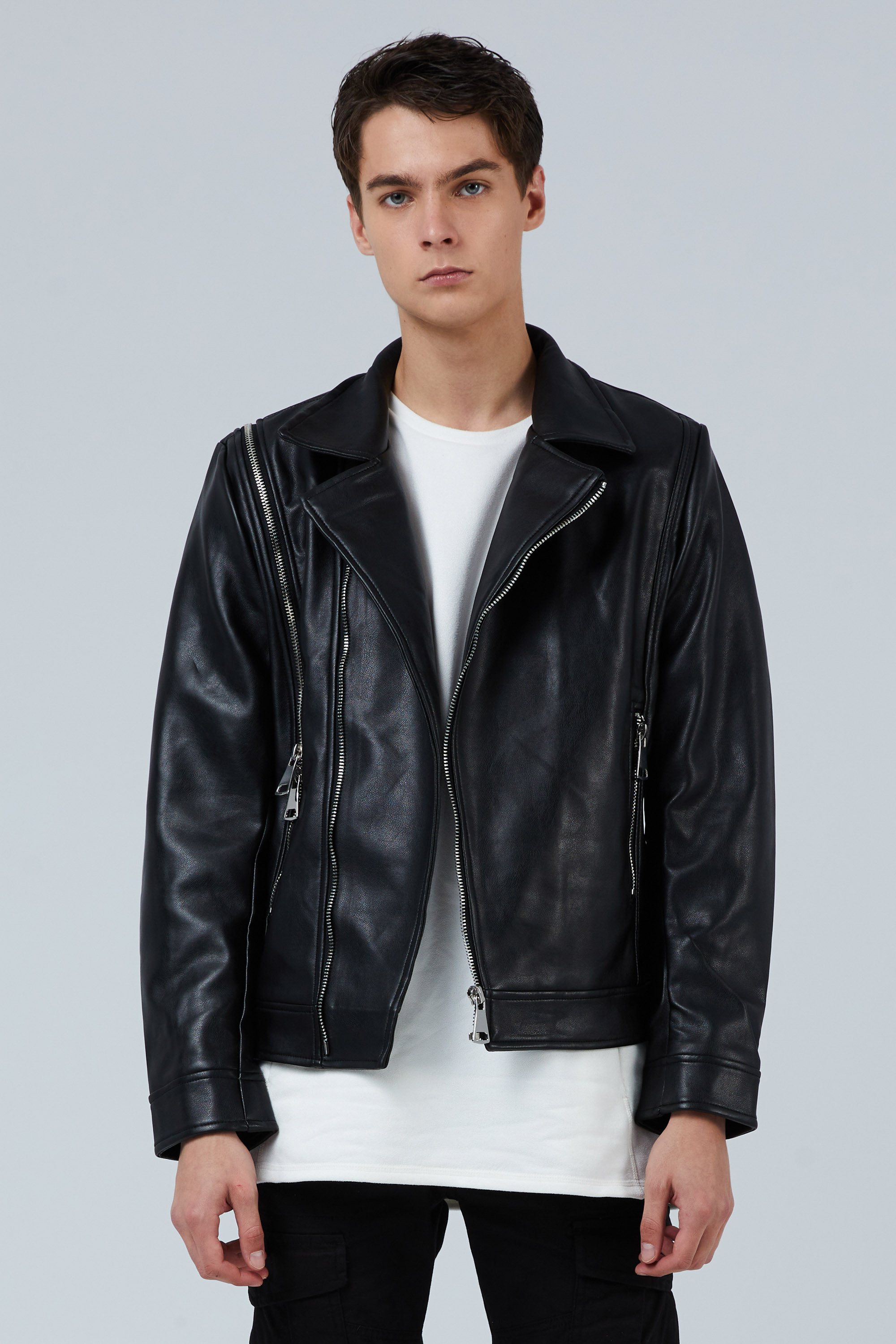 Black Perfecto Jacket In Vegan Leather | Aristoteli Bitsiani